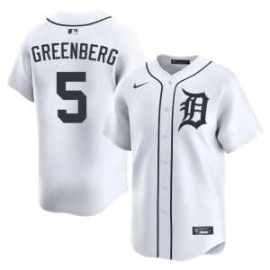 Hank Greenberg Men DET White New #5 Jersey 508761-159 - Image 1