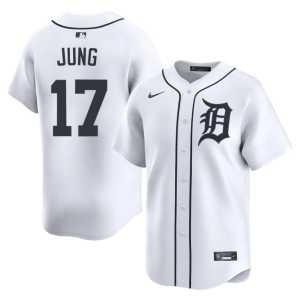 Jace Jung DET White Men's Authentic #17 Jersey 630037-327 - Image 1