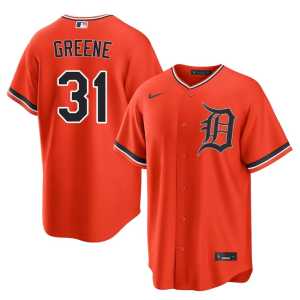 Riley Greene Men #31 Orange D Bengals Replica Jersey 232131-871 - Image 1