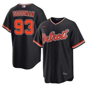 Jack Goodman Authentic Navy #93 DET Men Jerseys 387323-233 - Image 1