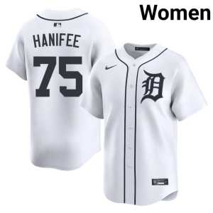 Brenan Hanifee #75 Womens White Popular Detroits Jerseys 199069-168 - Image 1