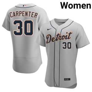 Kerry Carpenter D Tigers 2026-27 Gray Women's #30 Jerseys 826905-270 - Image 1
