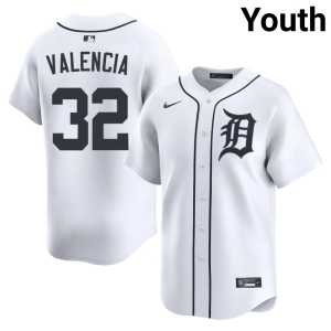 Eduardo Valencia Youth The Tigs #32 White Game Jerseys 617837-794 - Image 1