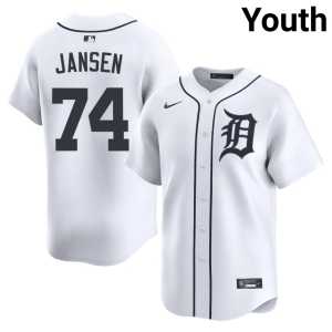 Kenley Jansen #74 Gritty Tigs White 2026-27 Youth Jerseys 173434-224 - Image 1