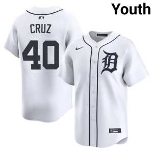 Trei Cruz Youth Popular White #40 The D Jerseys 909783-848 - Image 1